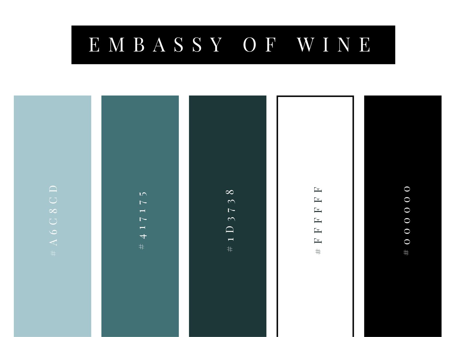 Embassy of Wine colour palette
