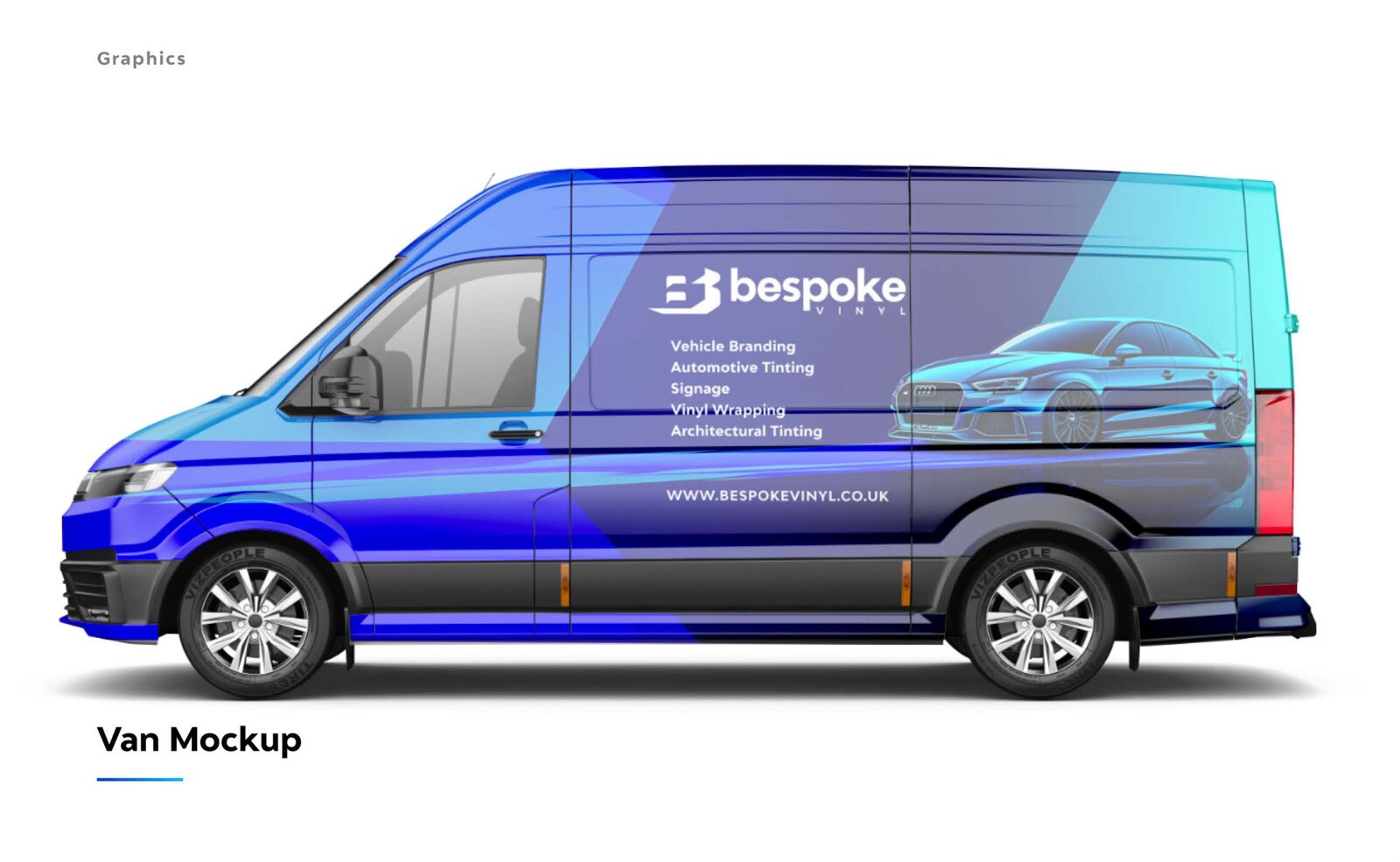 Bespoke Vinyl van mock-up
