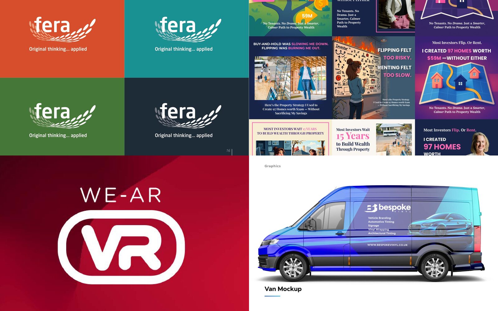 Work made through Black Tip Social: Fera, Rising Star, WE-AR VR and Bespoke Vinyl