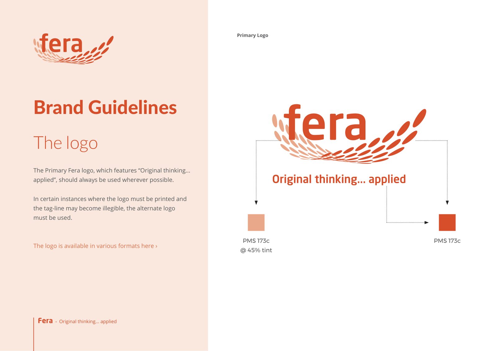 Fera brand manual: the logo
