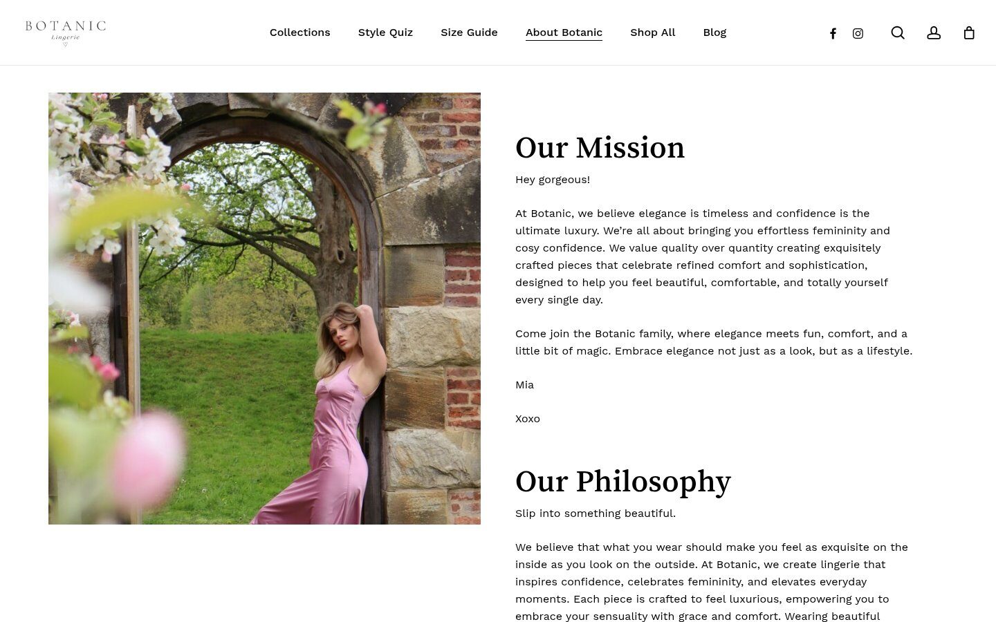 Botanic about page
