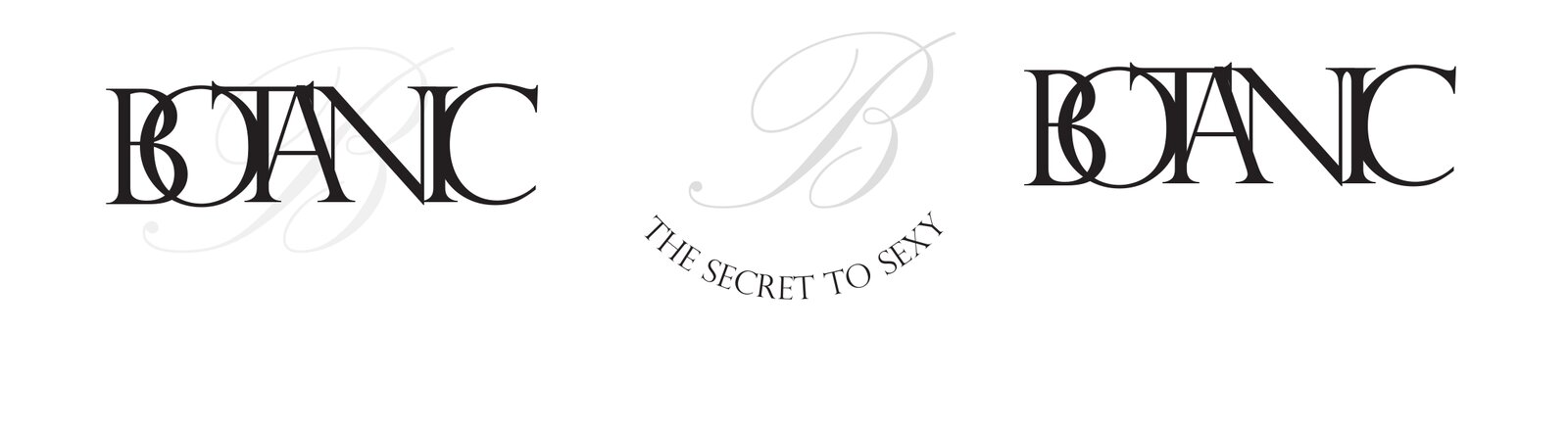 Botanic wordmark and monogram lock-ups