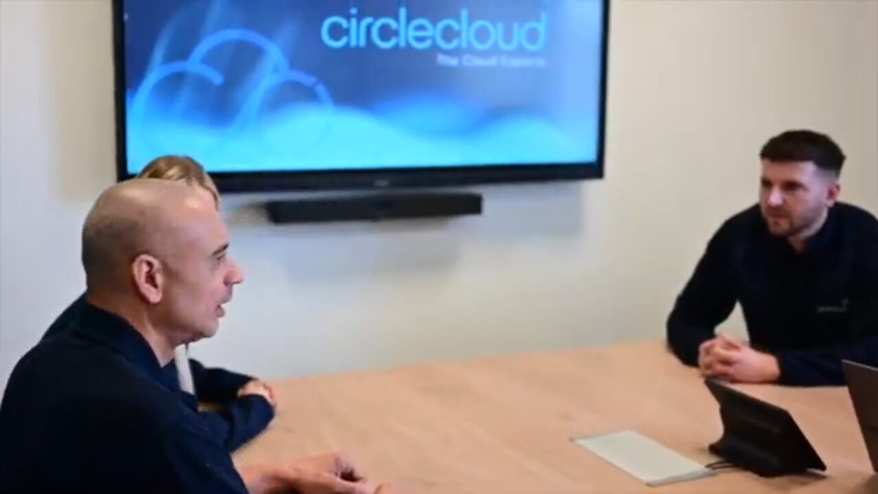 Meeting room with the Circle Cloud screen