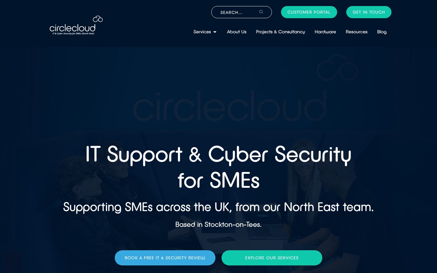 The film behind the Circle Cloud homepage headline