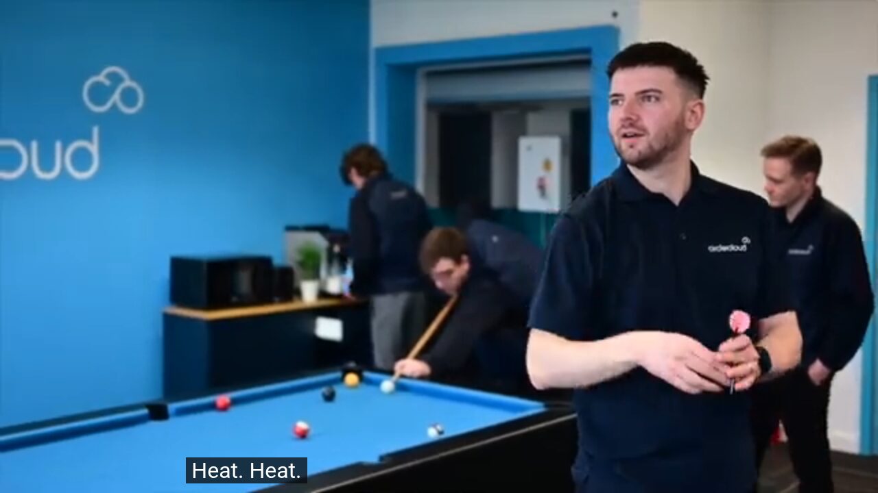 Pool table in the Circle Cloud breakout space