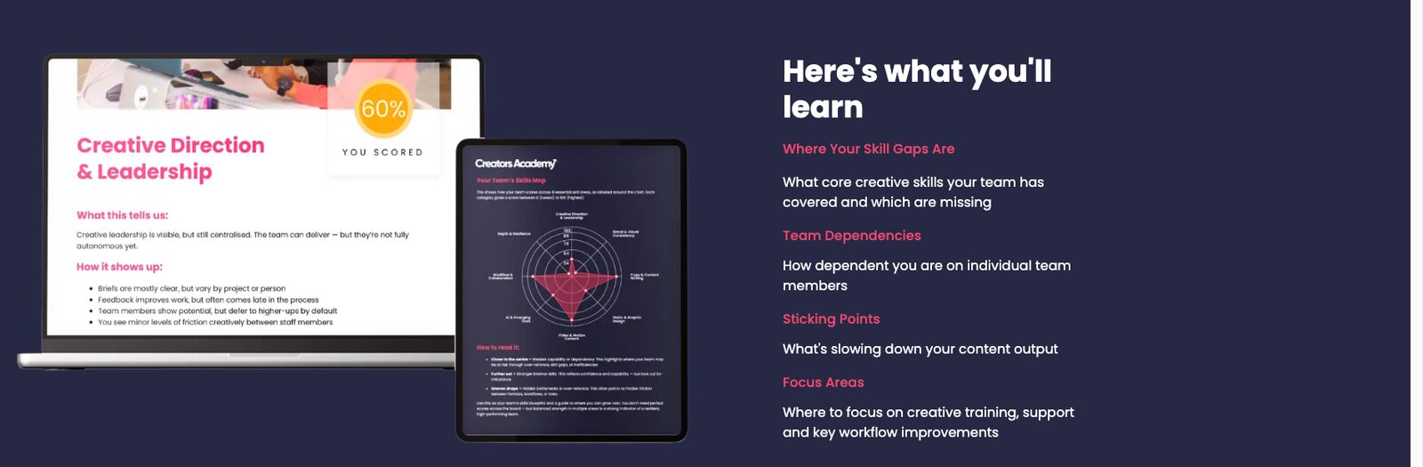 Skills Gap Assessment report preview