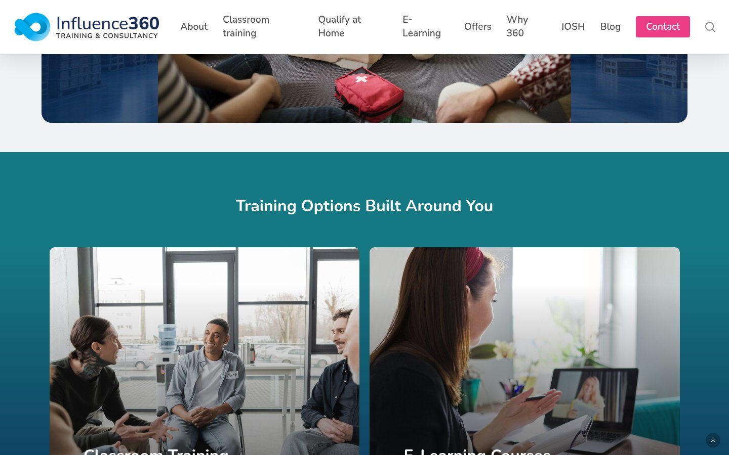 Training options built around you section