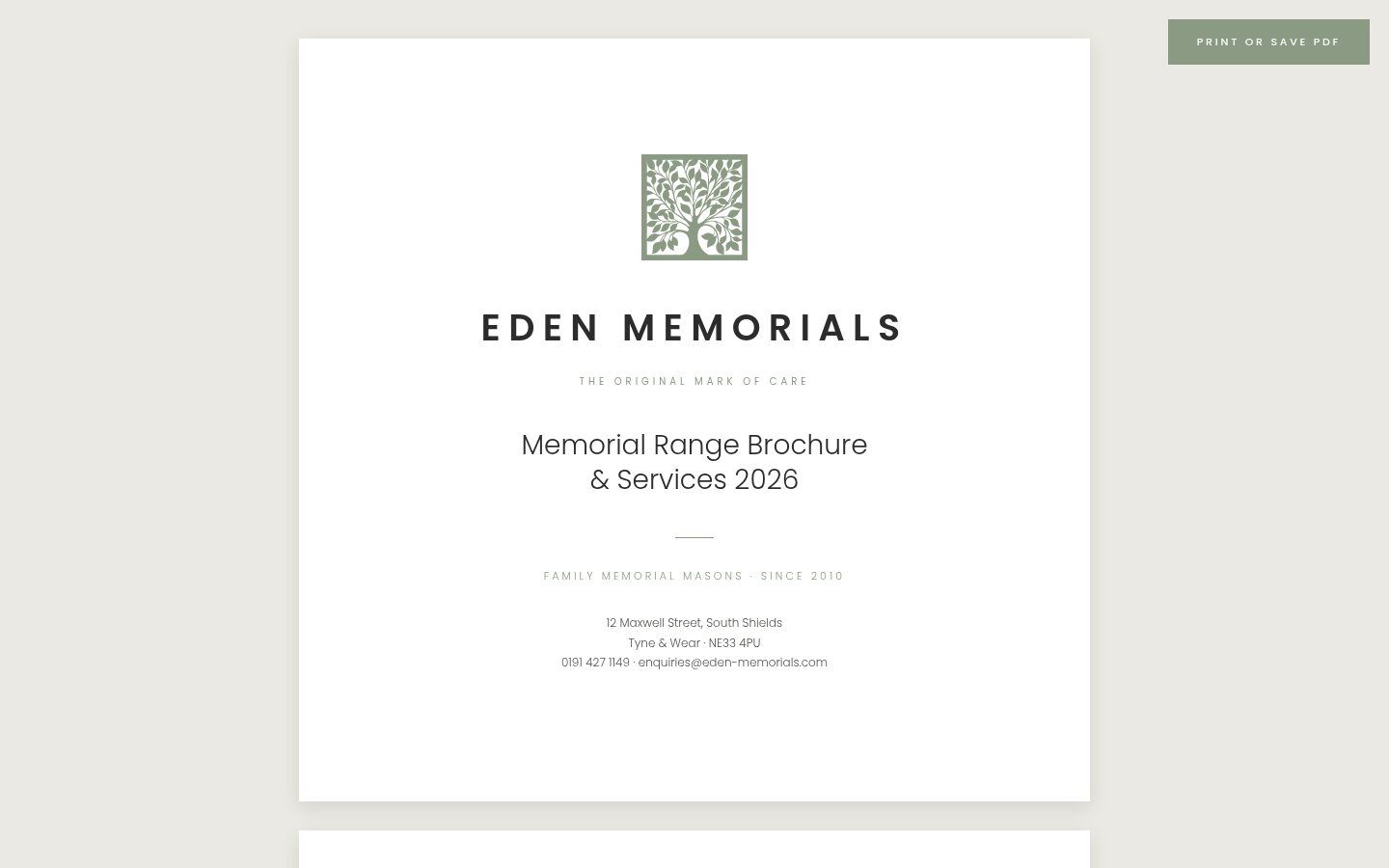 Brochure & Editor