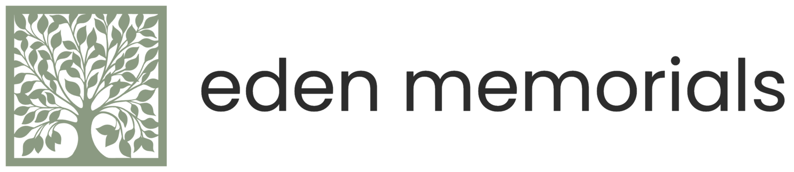 Eden Memorials logo lockup