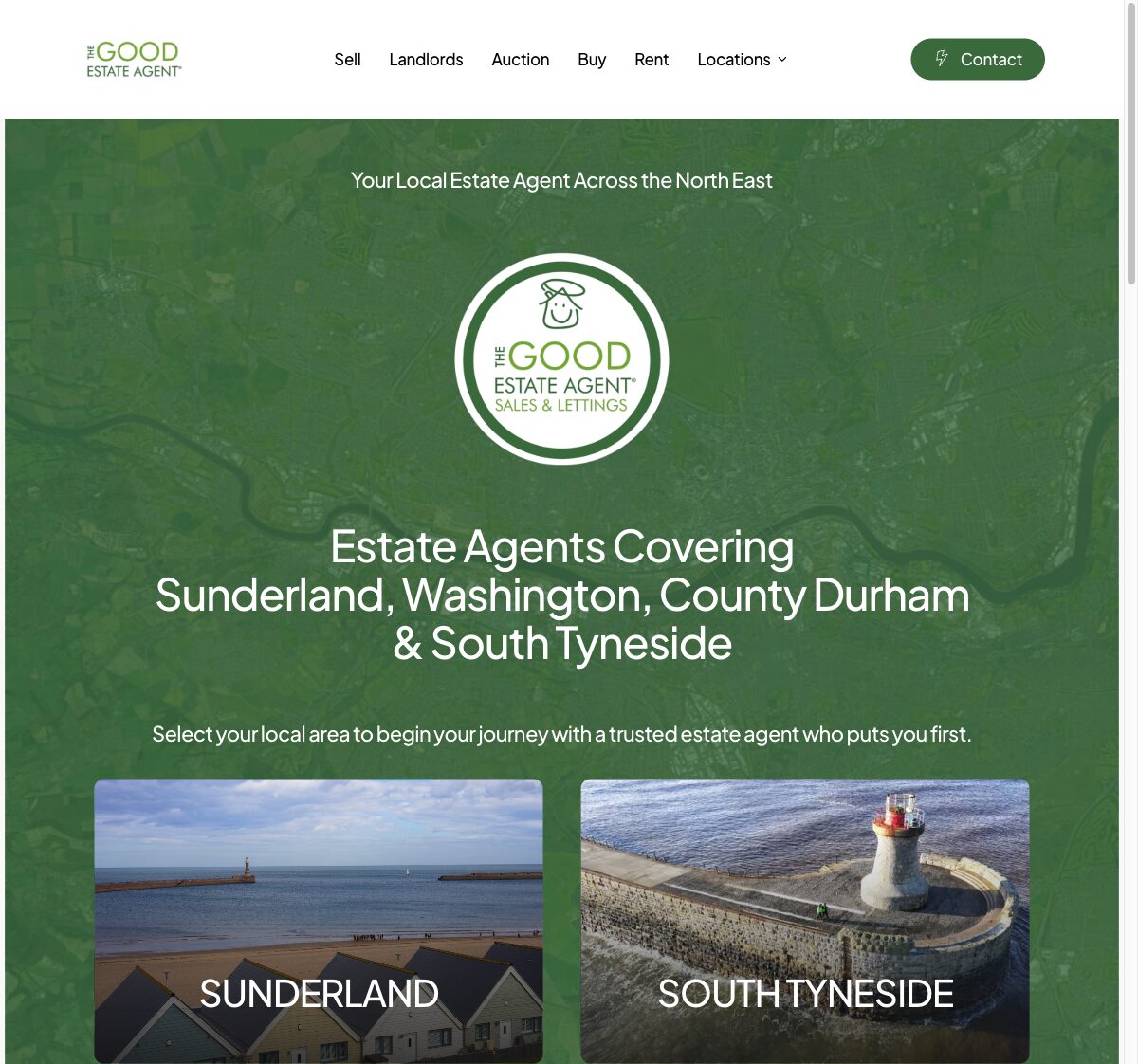 The first Good Estate Agent North East website, 2025