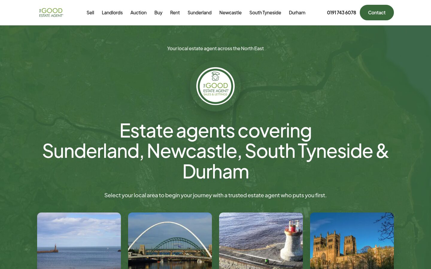 The Good Estate Agent North East homepage