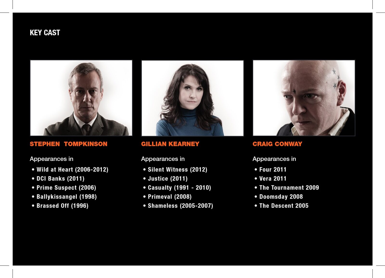 Harrigan press pack key cast