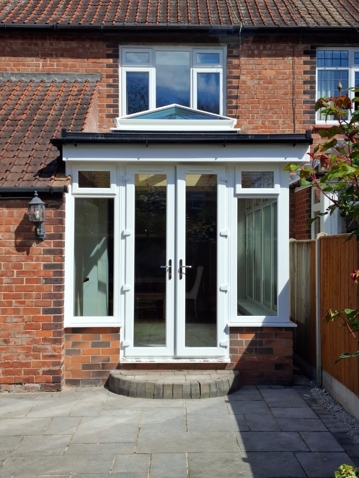 Heritage French doors and roof lantern