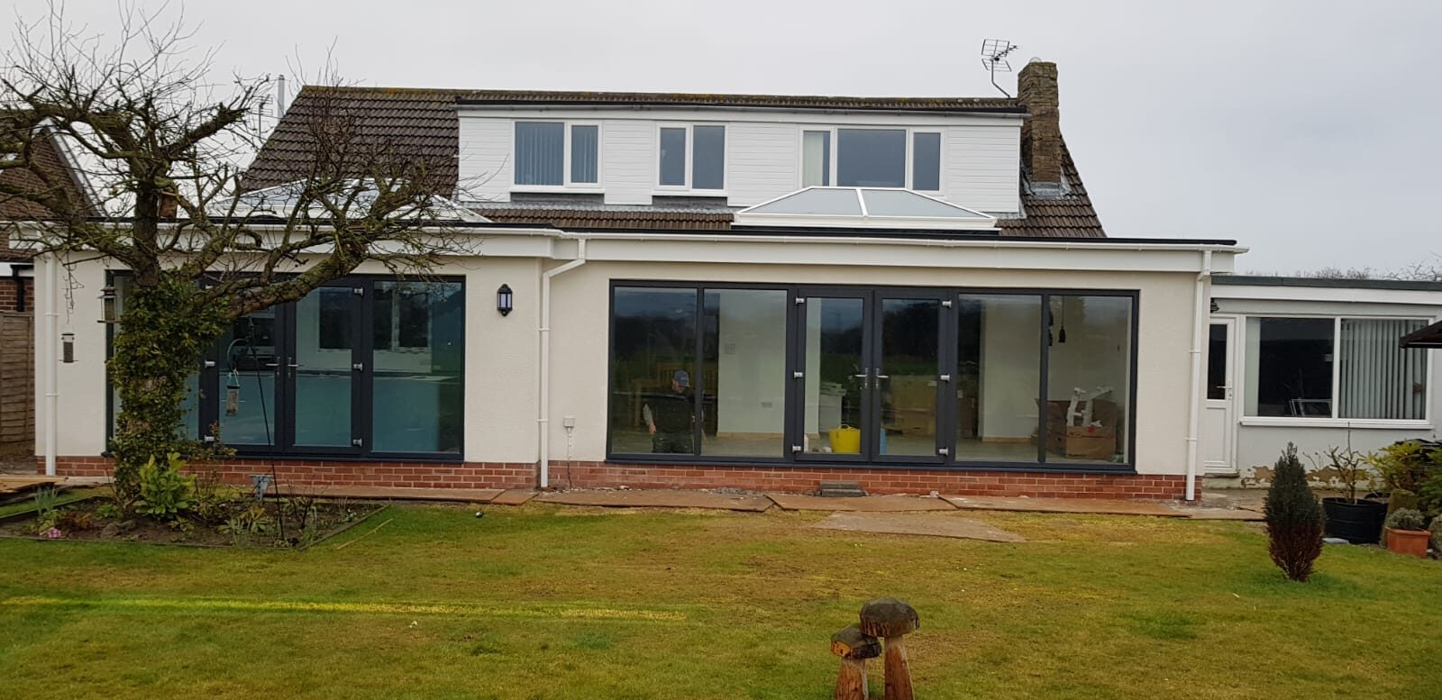 Heritage rear extension with sliding doors