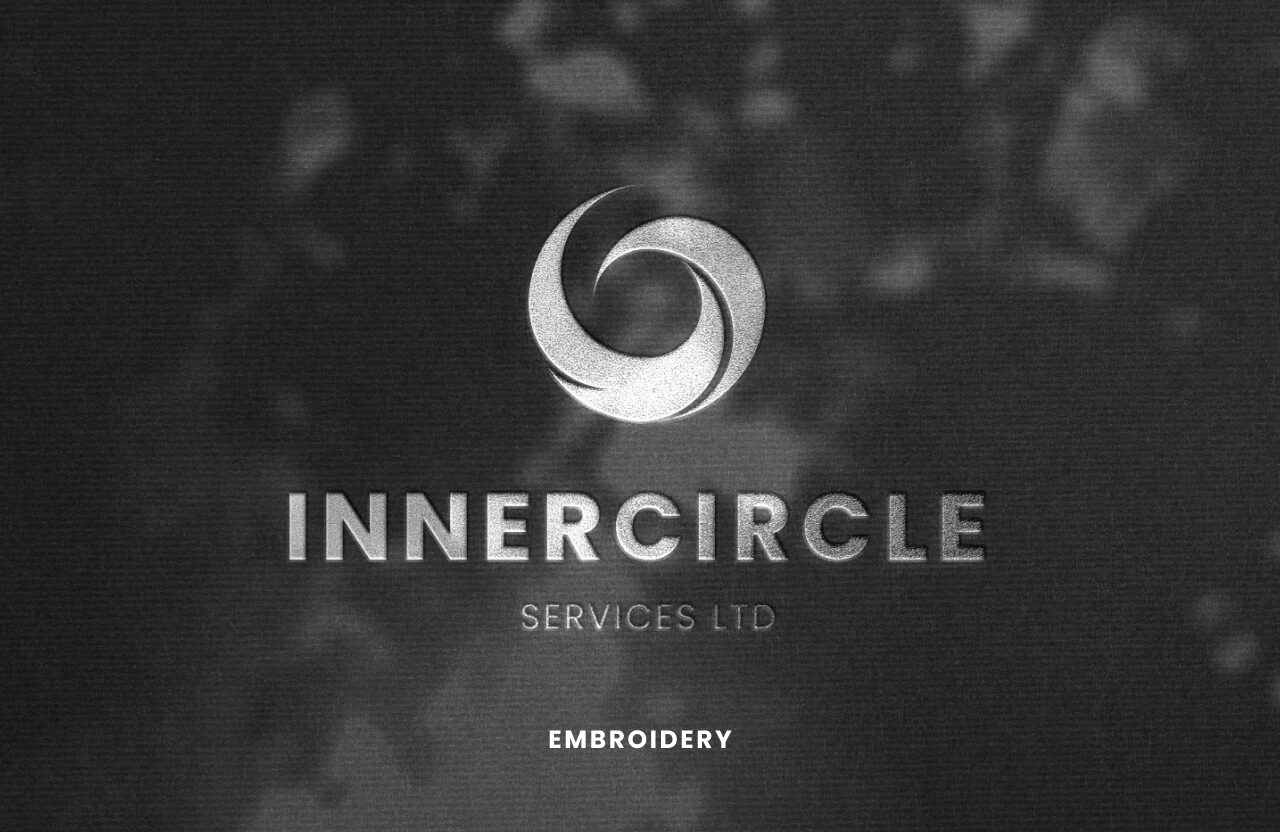 Inner Circle logo embroidery mockup