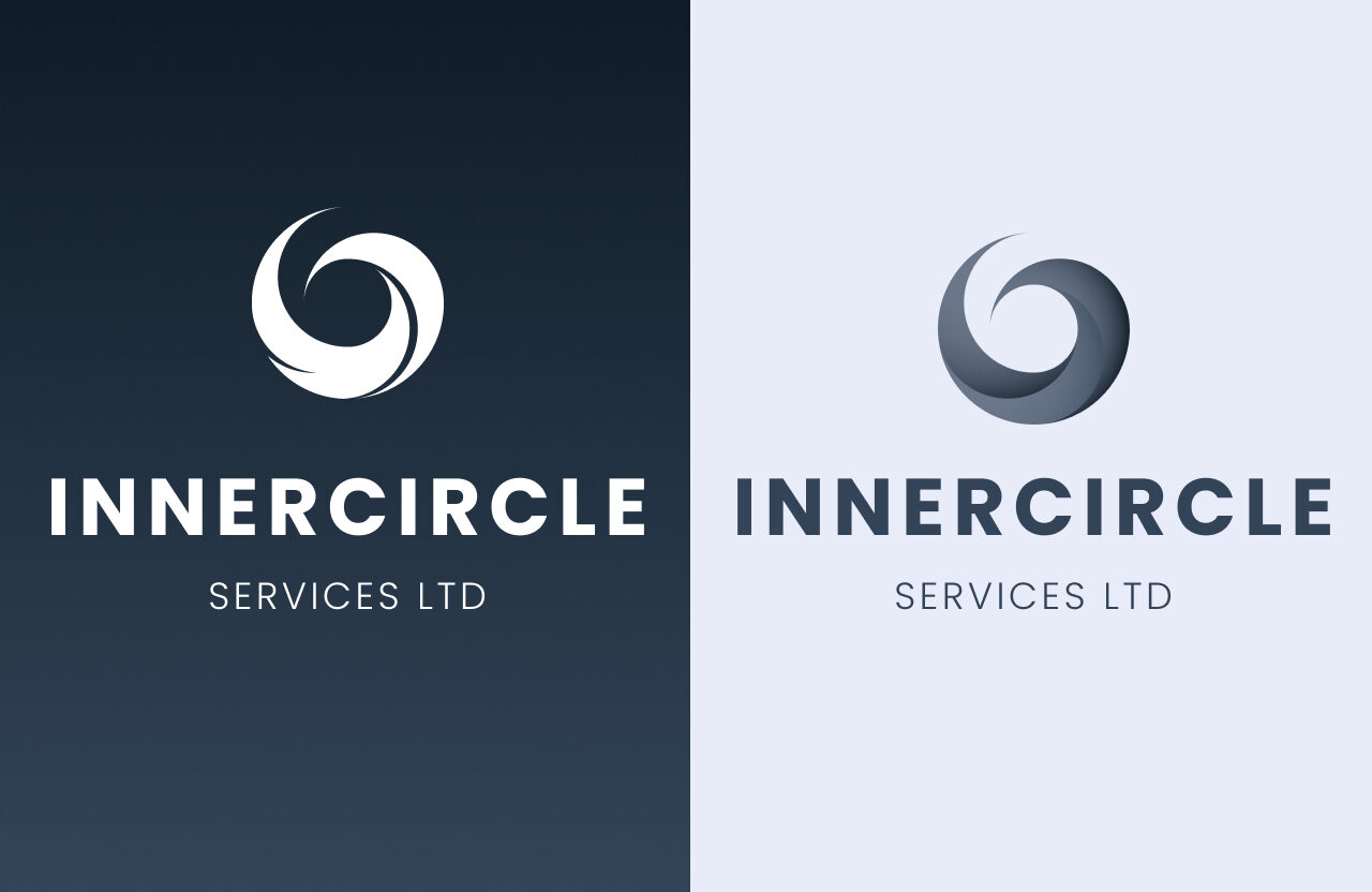 Inner Circle logo on dark and light backgrounds