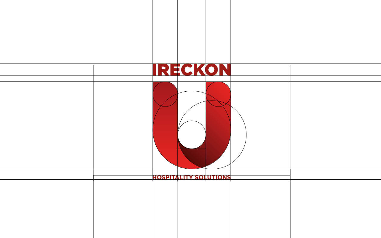 IRECKONU logo construction grid