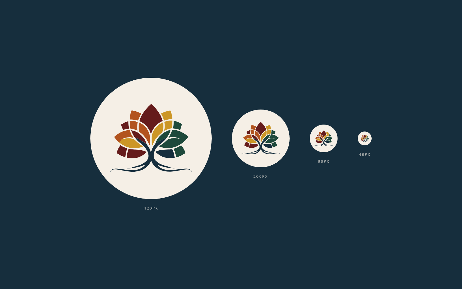 Taylored Ceremonies tree mark at different sizes