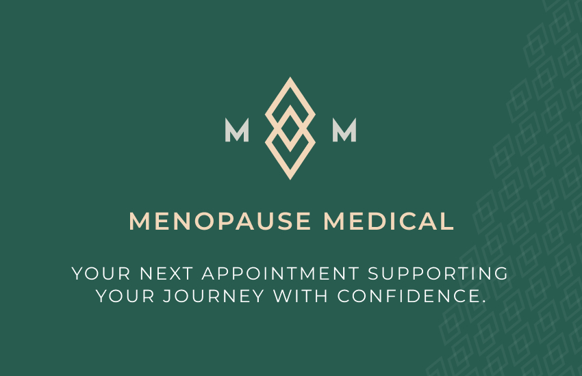 Medical Menopause appointment card front
