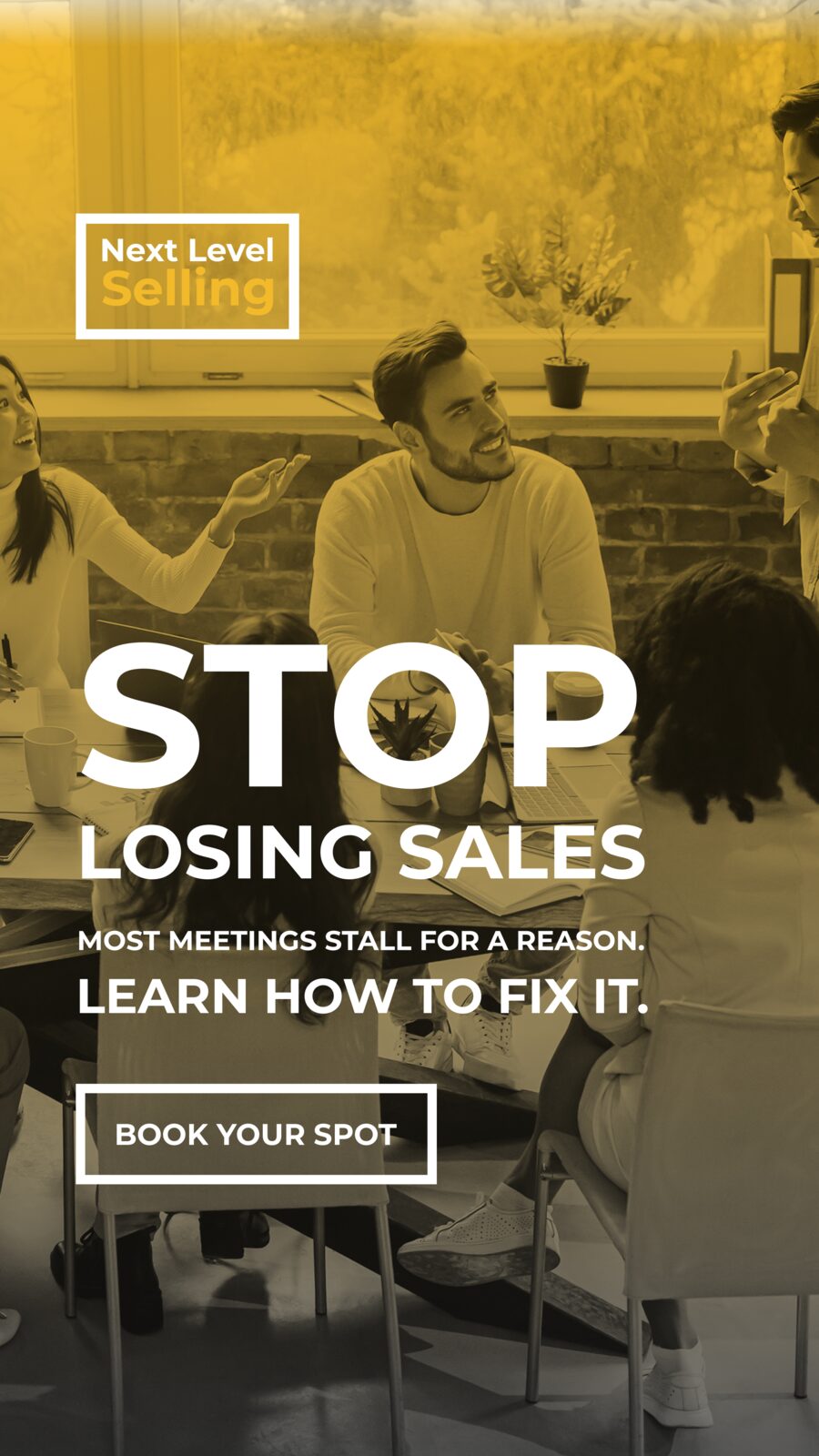 Next Level Selling vertical Stories ad