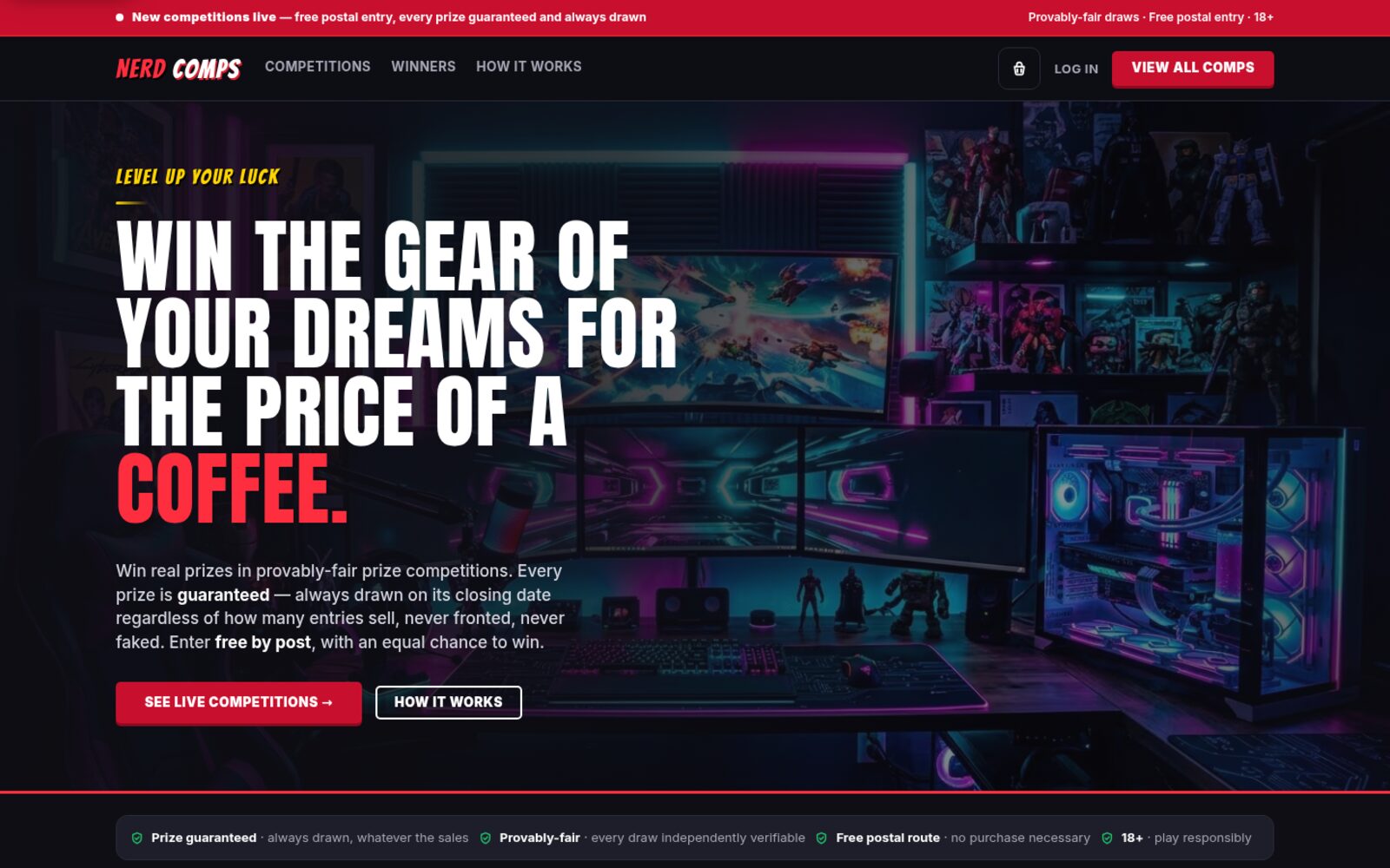 Nerd Comps homepage