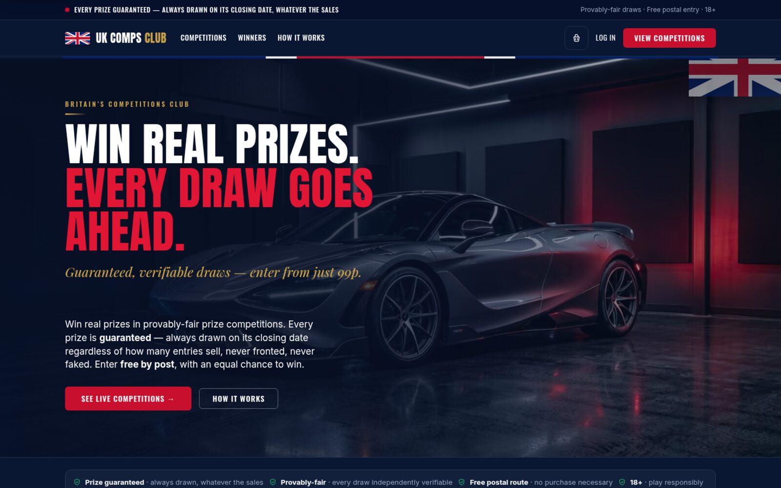 UK Comps Club homepage