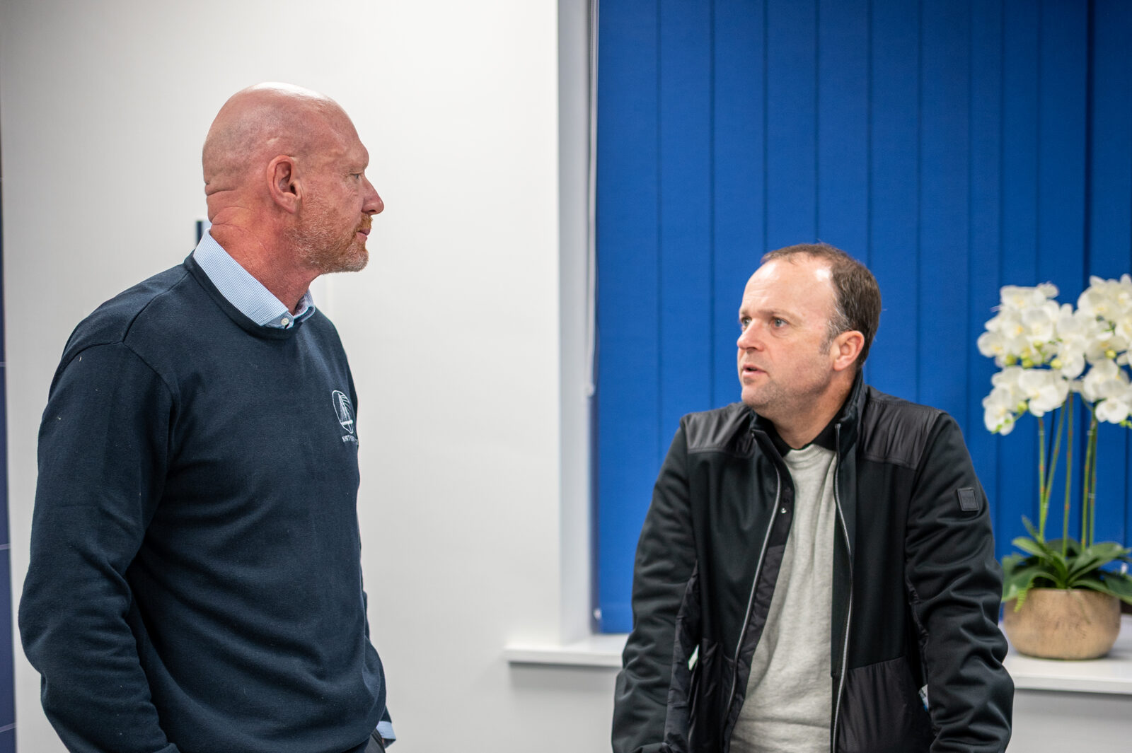 Conversation at the Northern Spire office