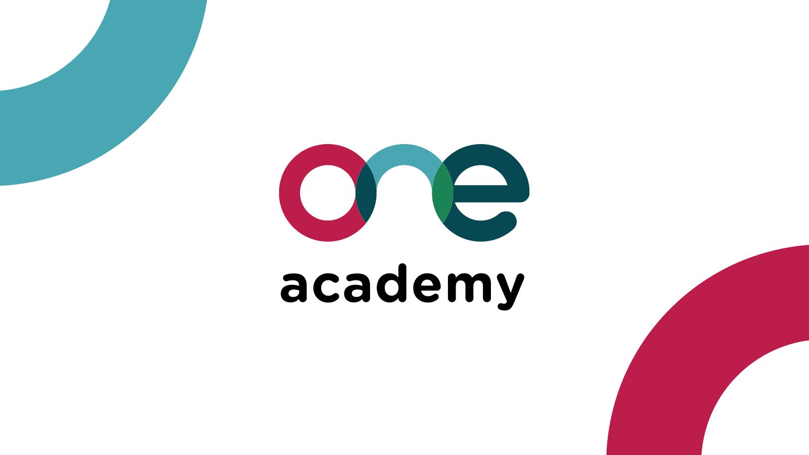 One Academy logo on the brand guidelines cover
