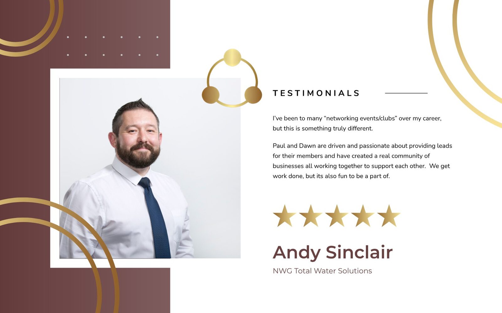 PLMS booklet testimonial page