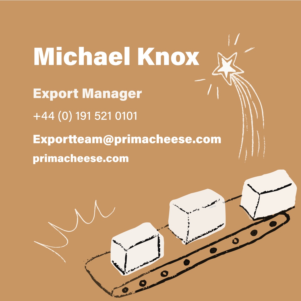 Prima Cheese card front design 2