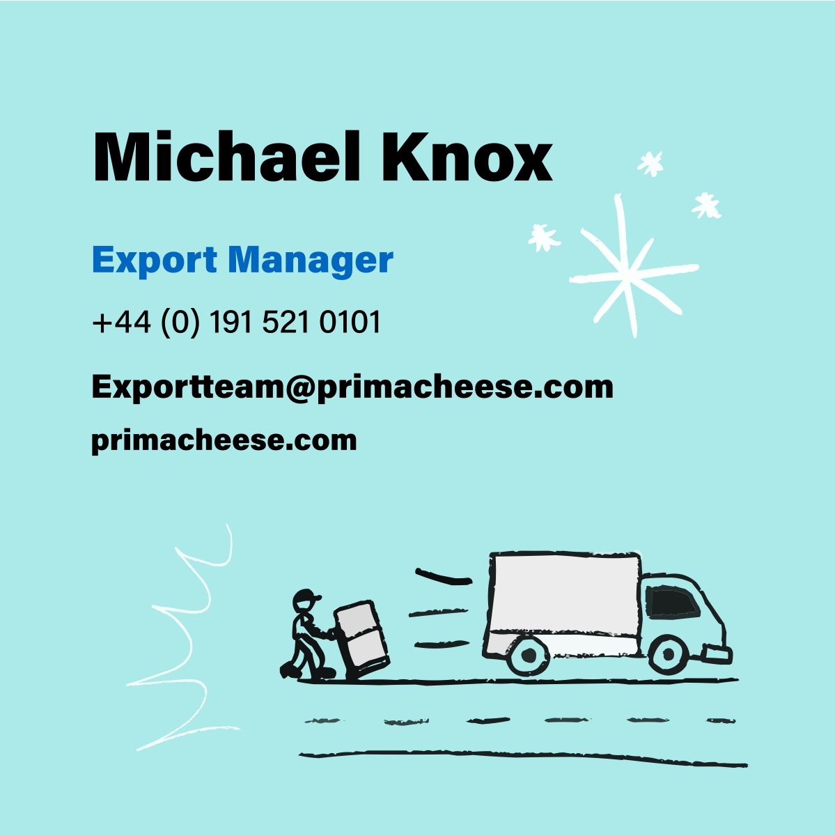 Prima Cheese card front design 3