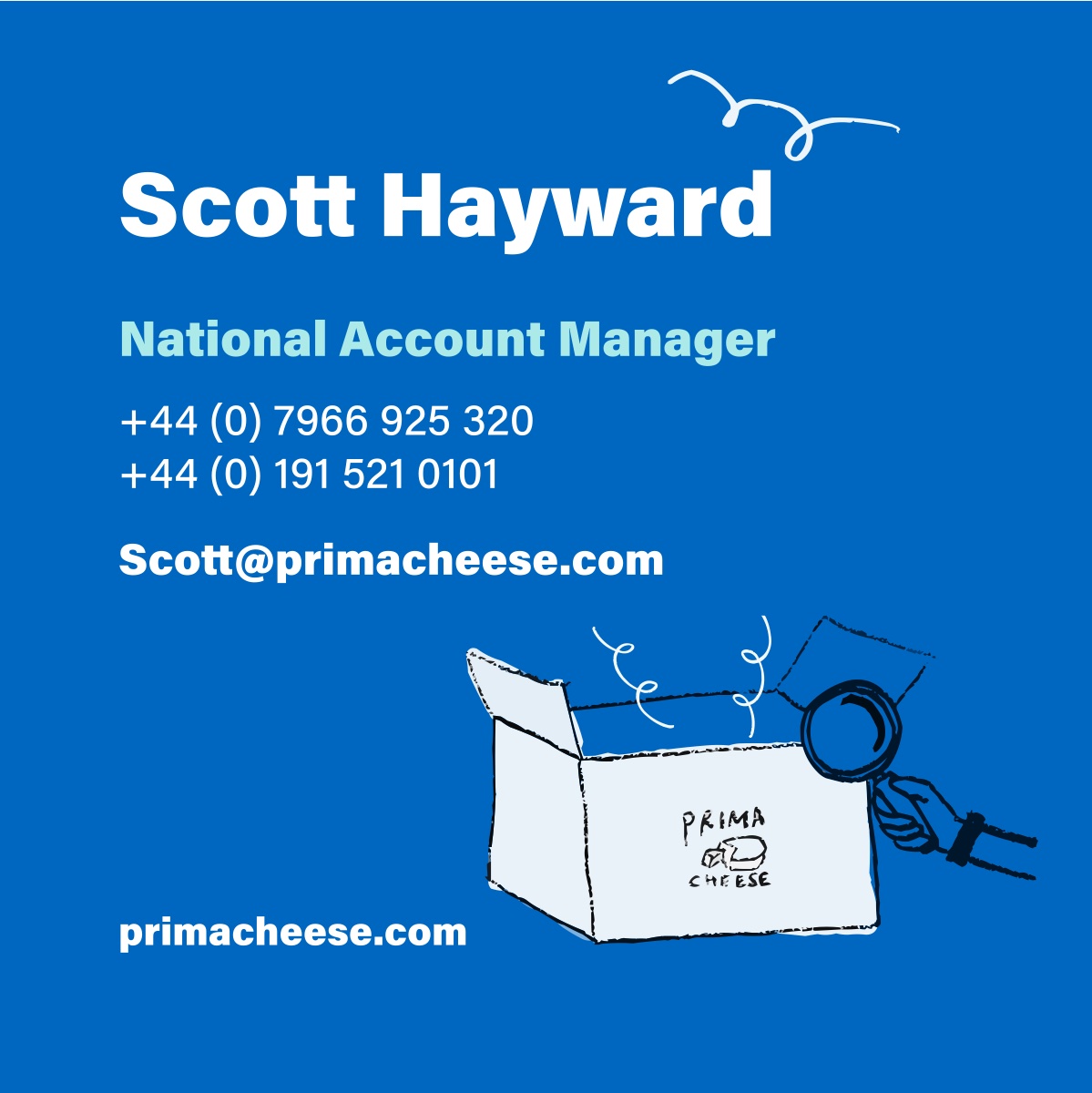 Prima Cheese card front design 4