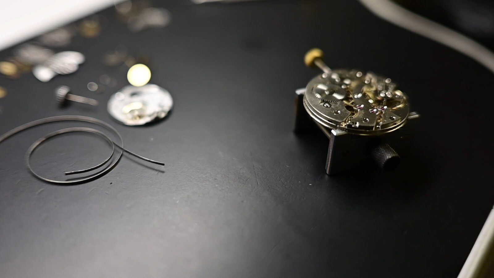 Movement and hairspring detail