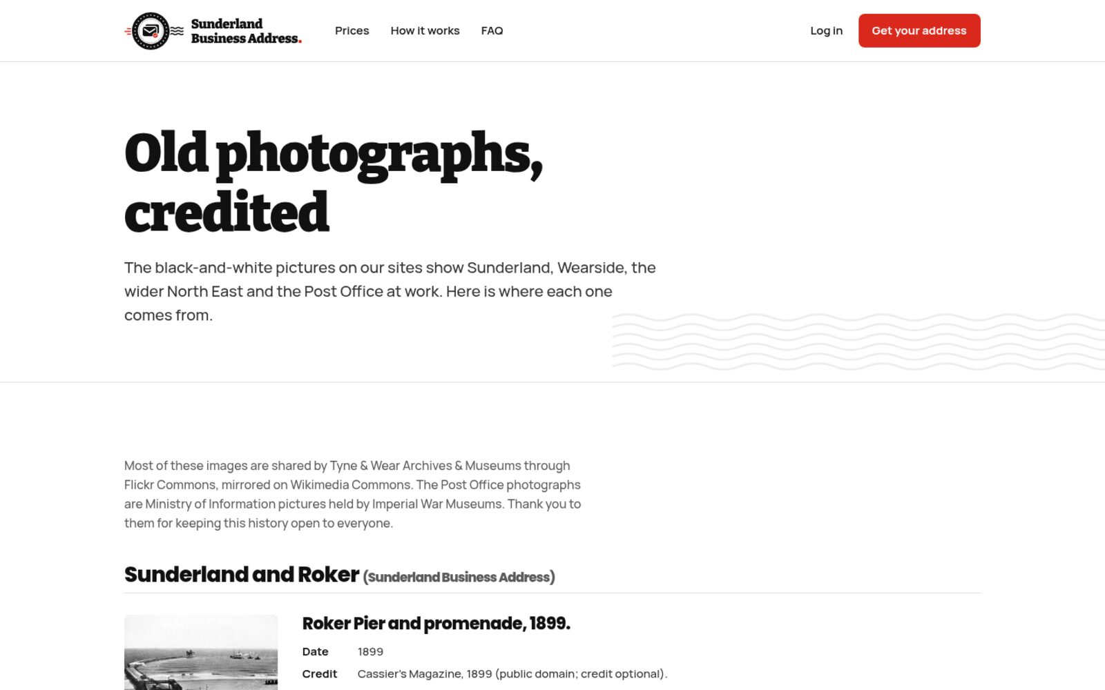 Photo credits page