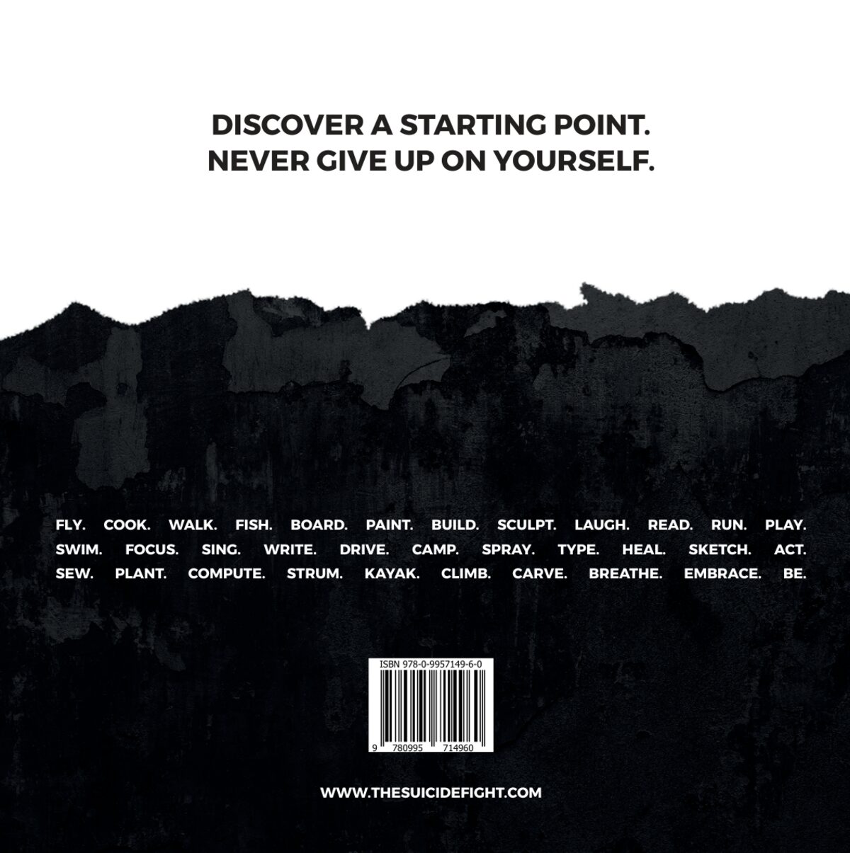 Back cover with the publisher’s message and ISBN barcode