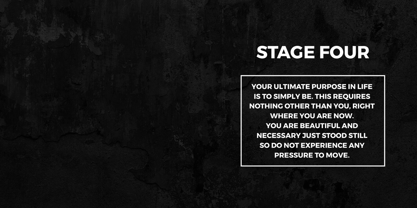 Stage Four opening spread
