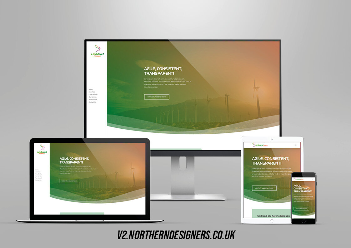 Uniblend website concept V2, 2020