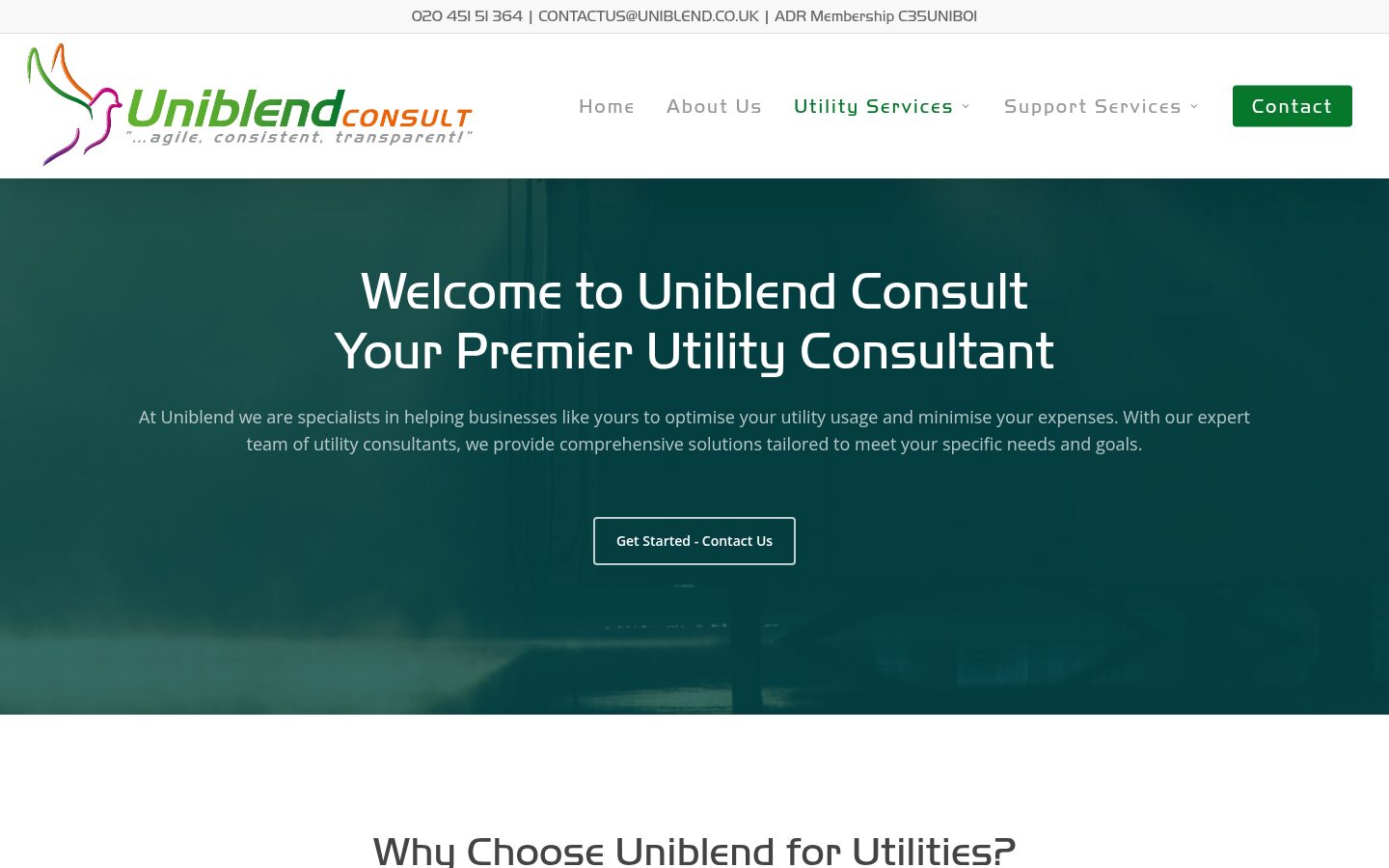 Uniblend utilities page