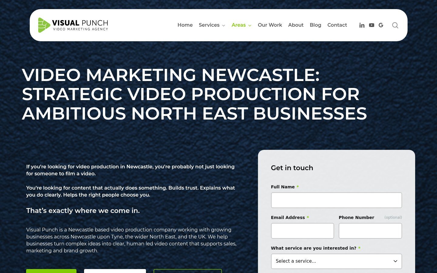 Visual Punch Newcastle area page