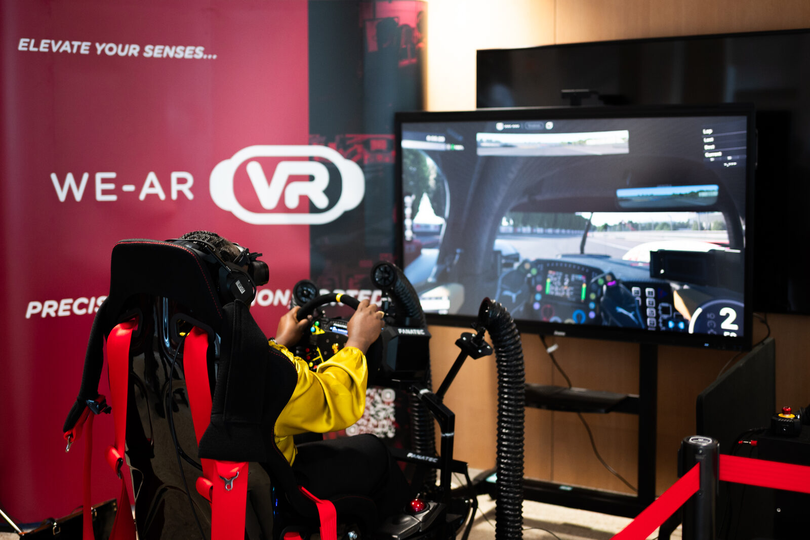WE-AR VR racing simulator at Sunderland City Hall