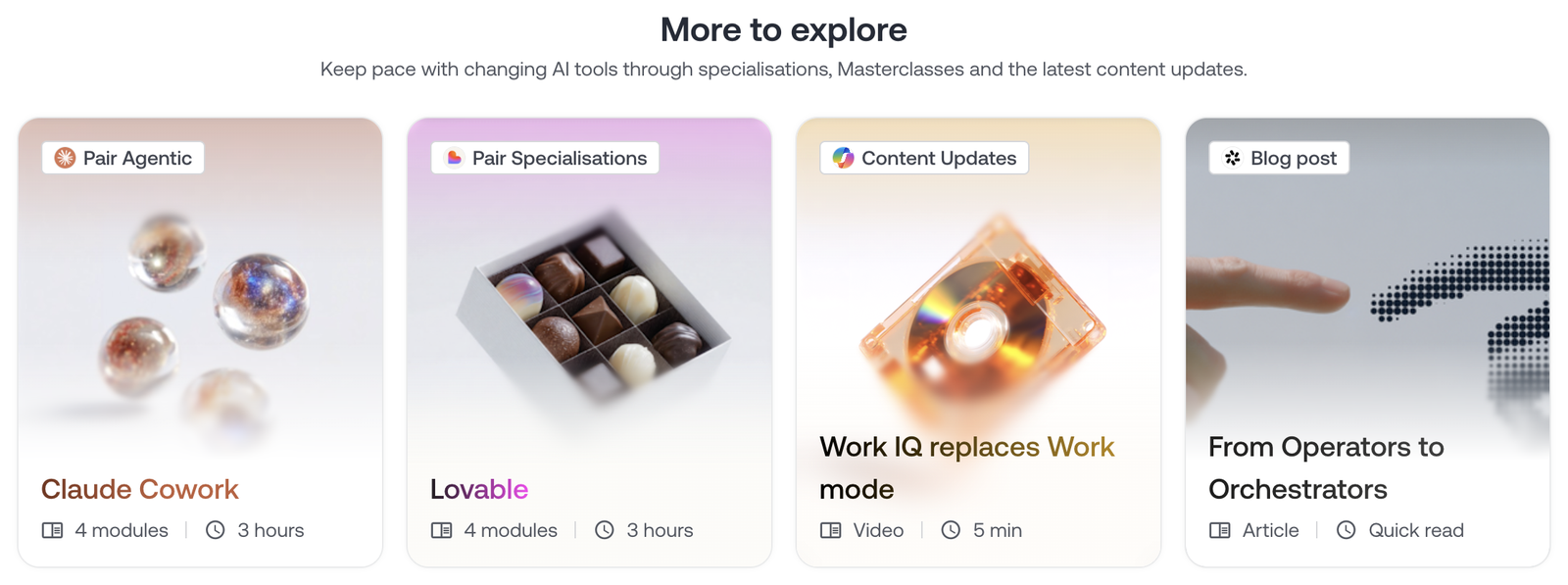 Inside the platform: specialisations, Masterclasses and new content added regularly